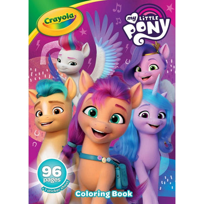 Crayola My Little Pony coloring book front cover showing main characters
