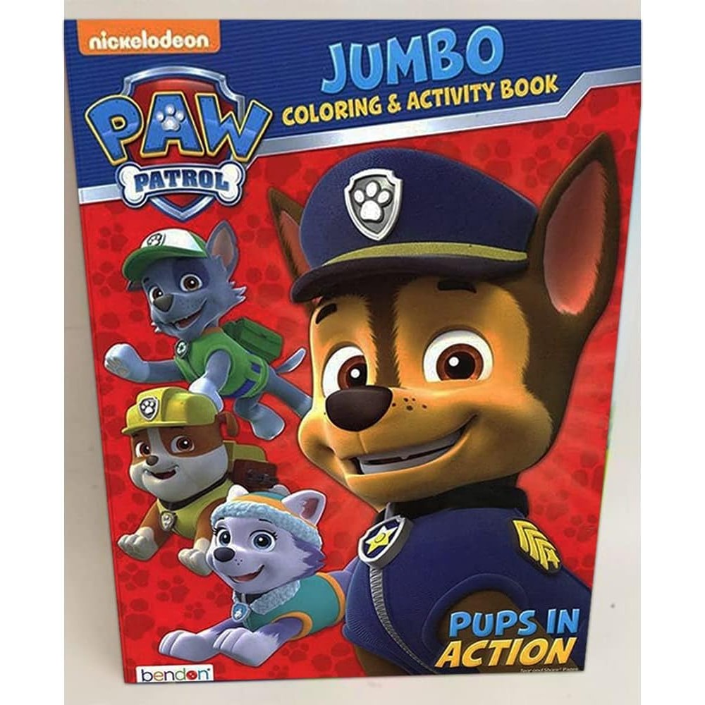 Nickelodeon Paw Patrol coloring books two pack front cover view featuring Chase and Marshall.