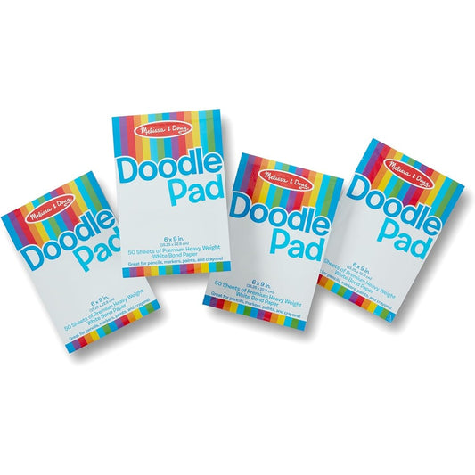 Melissa & Doug Drawing Paper Pad front view bundle of four sketchbooks for kids creative artwork