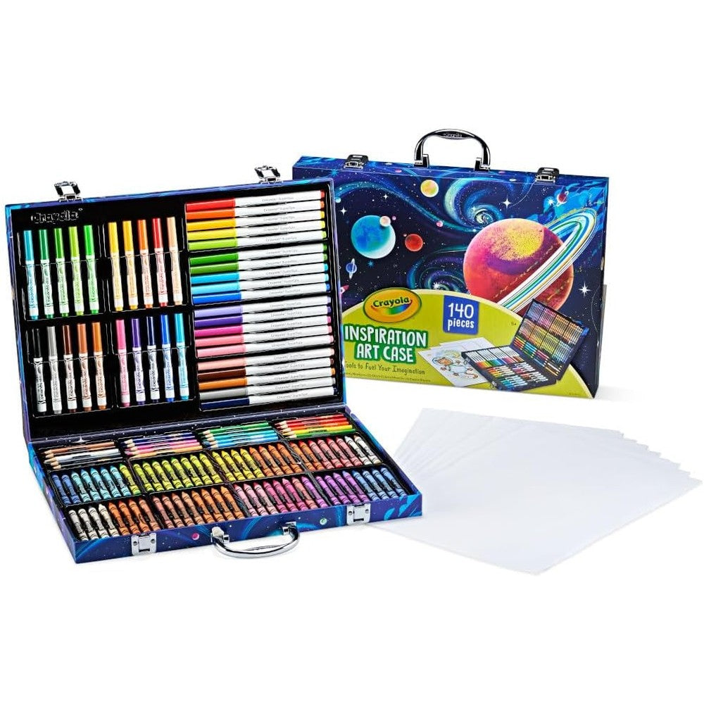 Crayola Inspiration Art Case Multicolor Coloring Set With Crayons Washable Markers Colored Pencils And Drawing Paper For Creative Kids