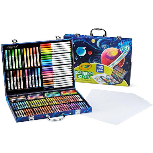 Crayola Inspiration Art Case Multicolor Coloring Set With Crayons Washable Markers Colored Pencils And Drawing Paper For Creative Kids
