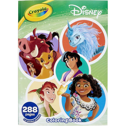 Crayola Disney Animation Coloring Book front cover featuring Mirabel and Simba.