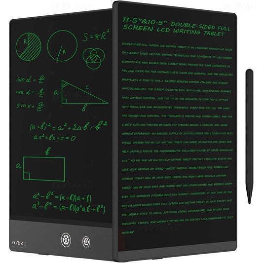 Ksequ 10.5 inch double sided LCD writing tablet front view