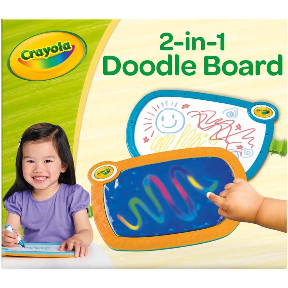 Crayola 2-in-1 Doodle Board front view showing drawing surface