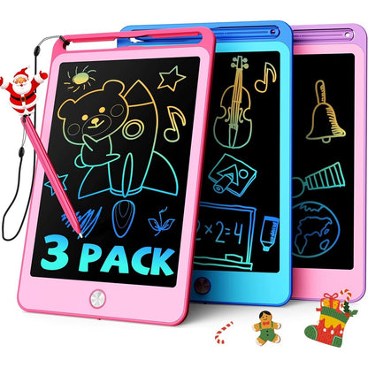 Tekfun 3 pack LCD writing tablet front view for kids