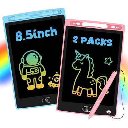 Glochin 2 pack LCD writing tablet front view for kids