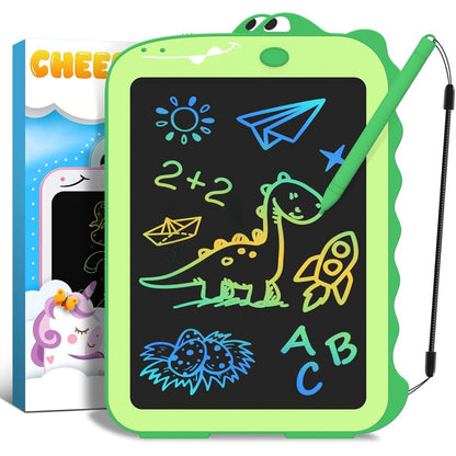 Cheerfun dinosaur LCD writing tablet front view for kids