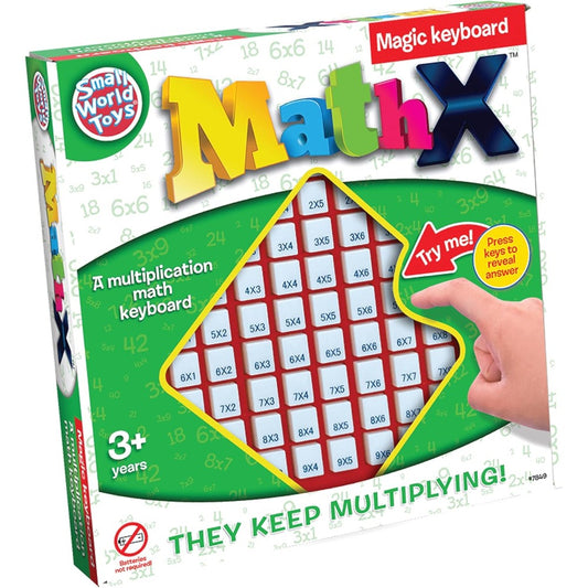 Small World Toys multiplication machine push button math board game front view
