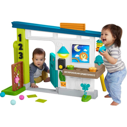 Fisher-Price Laugh and Learn Ultimate Playhouse front view interactive baby learning toy