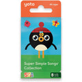 Yoto Super Simple Songs Collection front pack view showcasing the four thematic educational music cards.