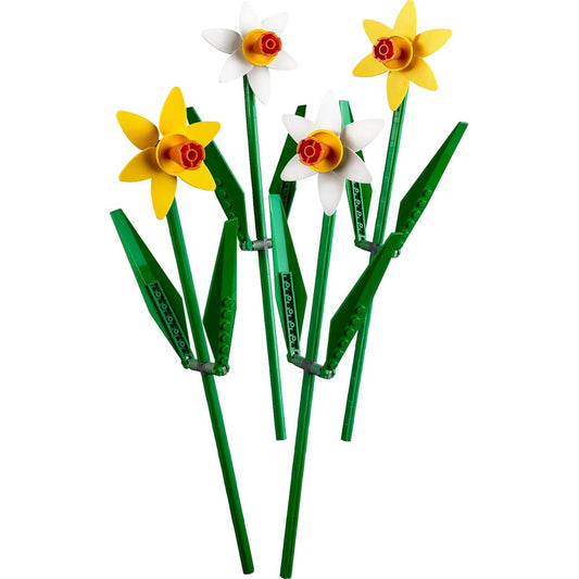 LEGO Daffodils Botanical Collection 40646 front view premium home decor