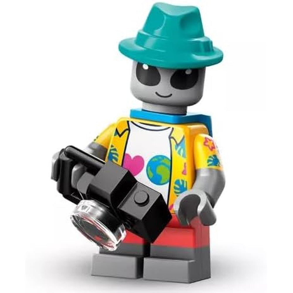 LEGO Minifigures Series 26 Alien Tourist 71046 front view collectible toy