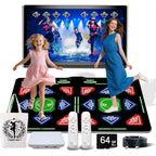 PVGX HDMI dance mat set with console and controllers front view