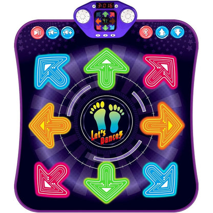 TooLion dance mat for kids front view with glowing buttons