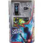 Bandai Namco Digimon Vital Hero interactive fitness tracker black front view showing color screen