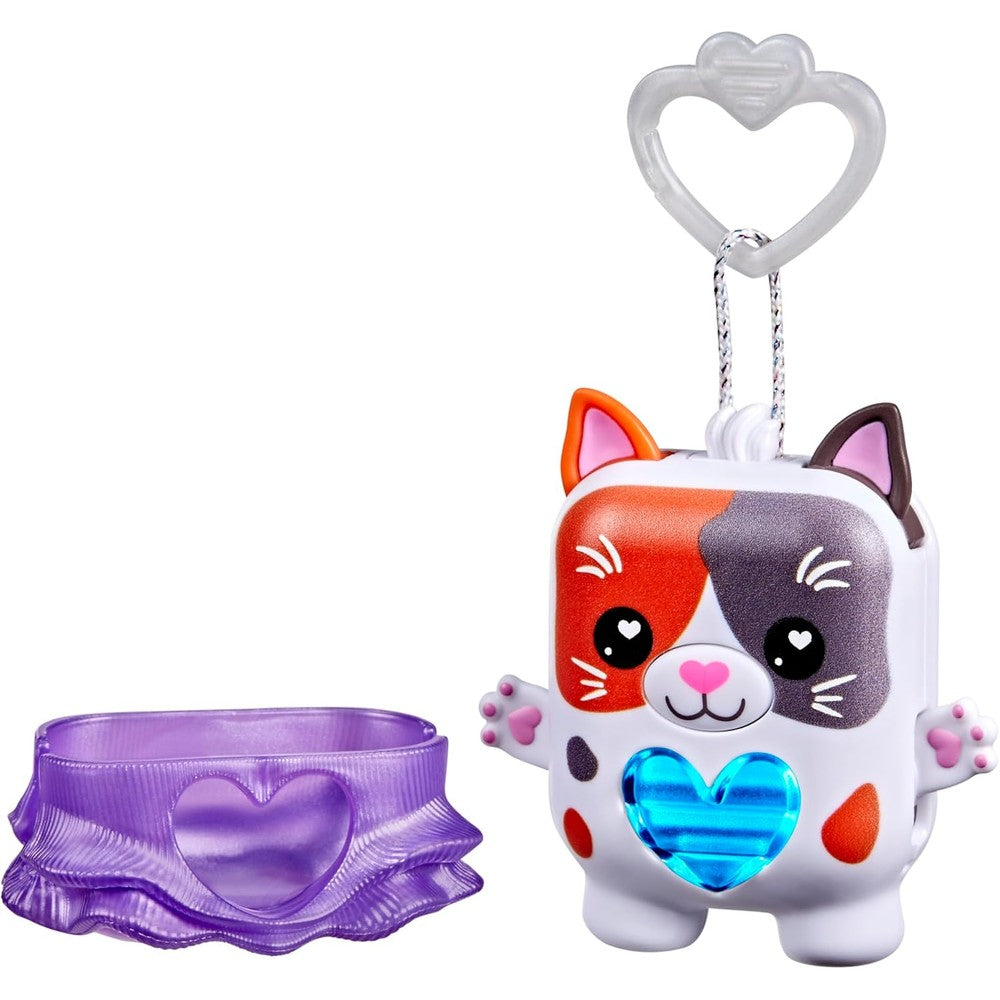 Hasbro Nano Mals Purrnelope the Calico Kitty electronic pet cat front view showcasing color changing heart meter.