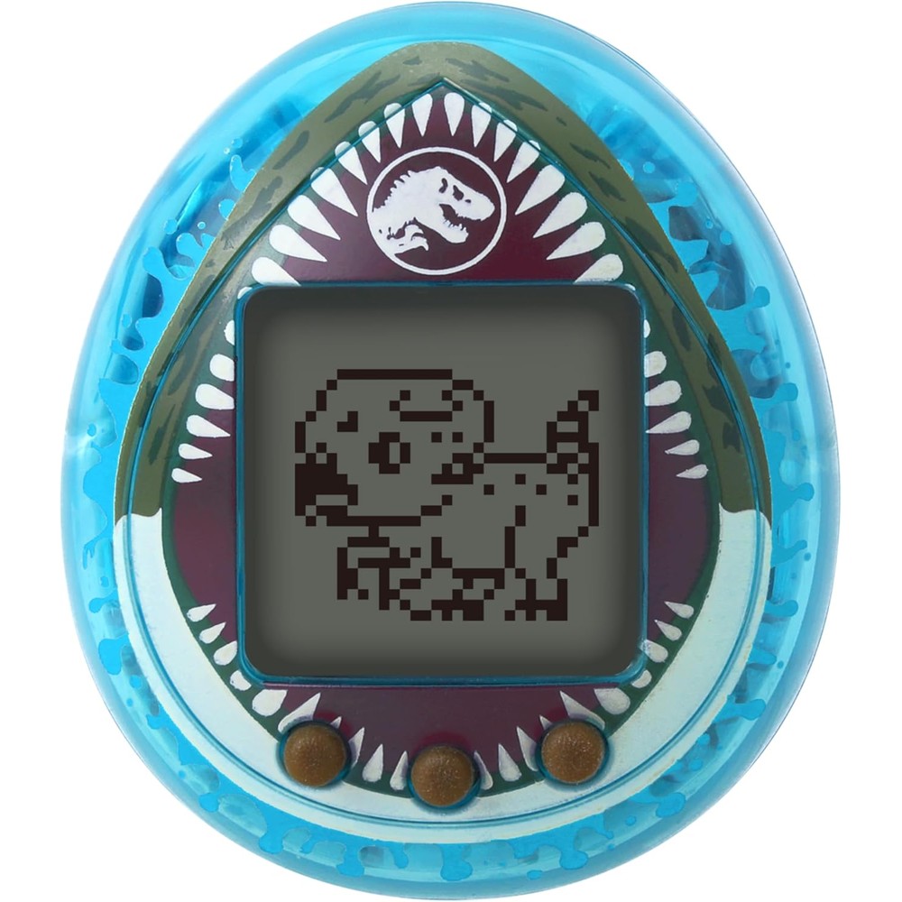Tamagotchi Nano Jurassic World Rebirth Mosasaurus front view electronic virtual pet device