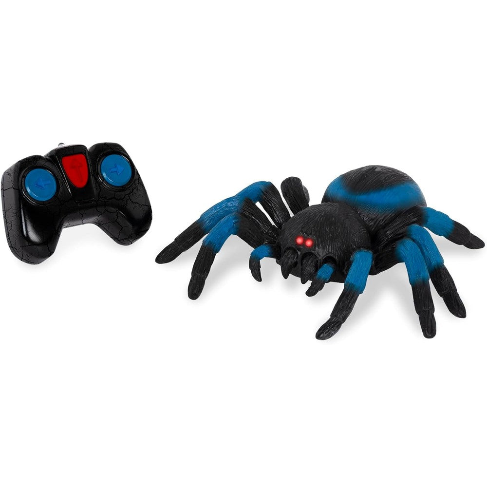 Terra by Battat remote control tarantula blue spider toy front view showing glowing eyes