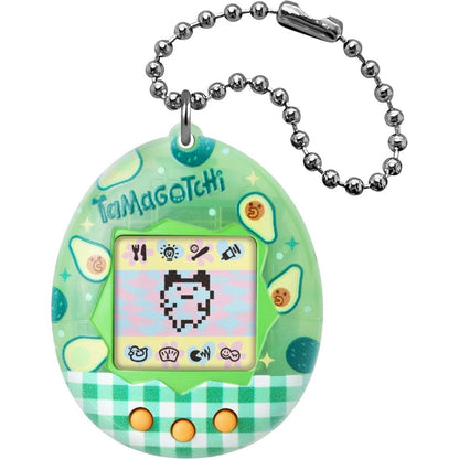 Tamagotchi Original Avocado Mix electronic virtual pet front view showing green shell design