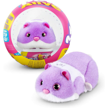 Pets Alive Hamstermania Purple By ZURU Interactive Electronic Hamster Pet Toy With Ball And Over Twenty Sounds For Girls And Boys