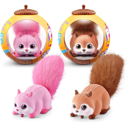 Pets Alive Scurryn Squirrel Pink and Brown robotic toy pack front view