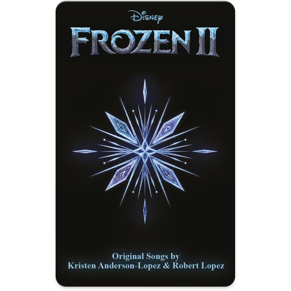 Yoto Frozen 2 Kids Audio Card front view featuring characters Anna and Elsa for kids smart speaker