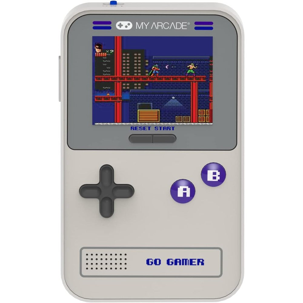 My Arcade Go Gamer Classic Purple front view portable console