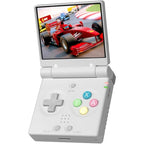 Miyoo Mini Flip retro handheld game console white front view