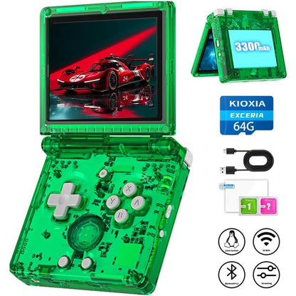 Ayhgicxt RG35XXSP portable retro flip game console front view