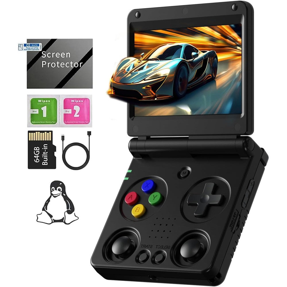 GiipGoop RG34XXSP retro handheld game console front view