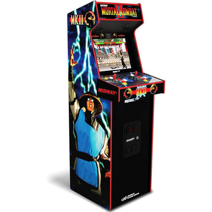 Arcade1Up Mortal Kombat II Deluxe arcade machine front view