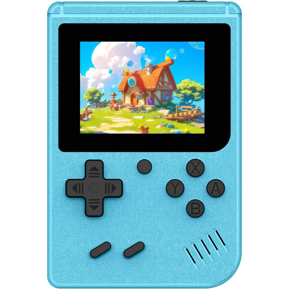 Aqhh retro handheld games console blue front view