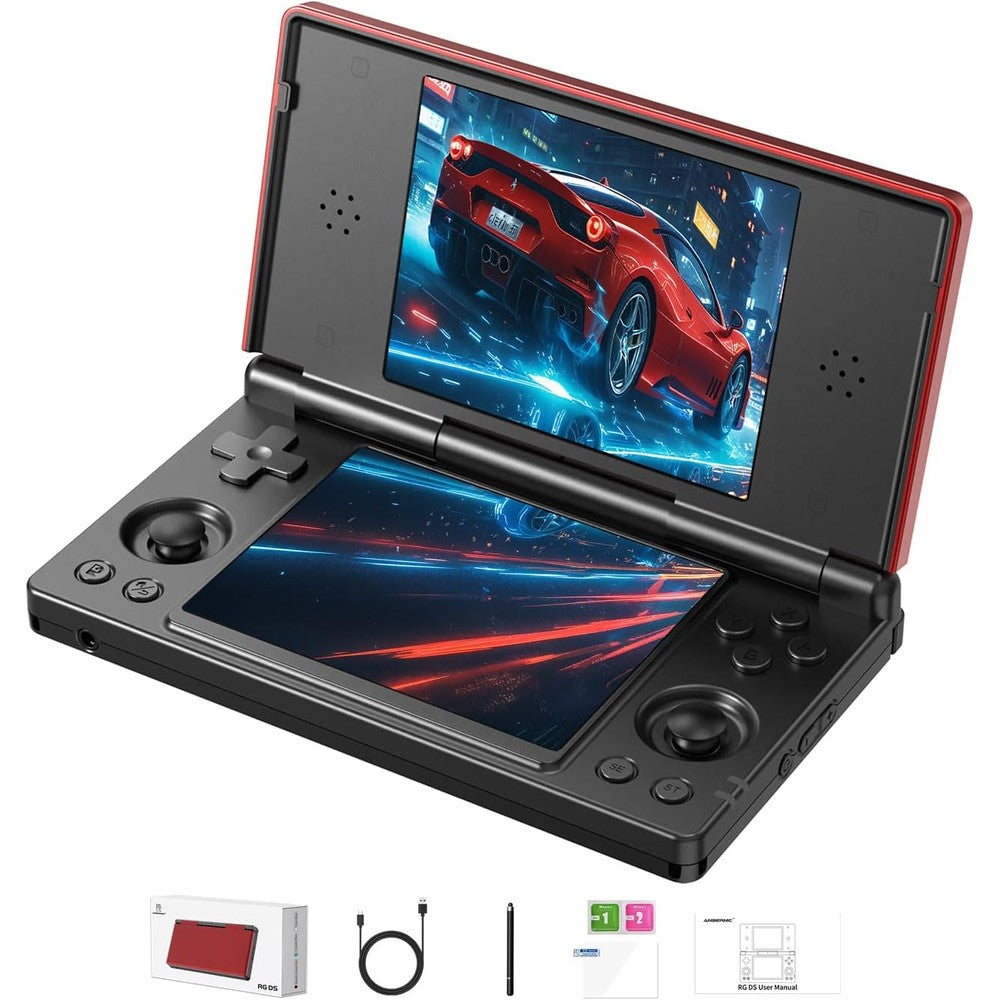 GiipGoop RG DS dual screen handheld game console front view