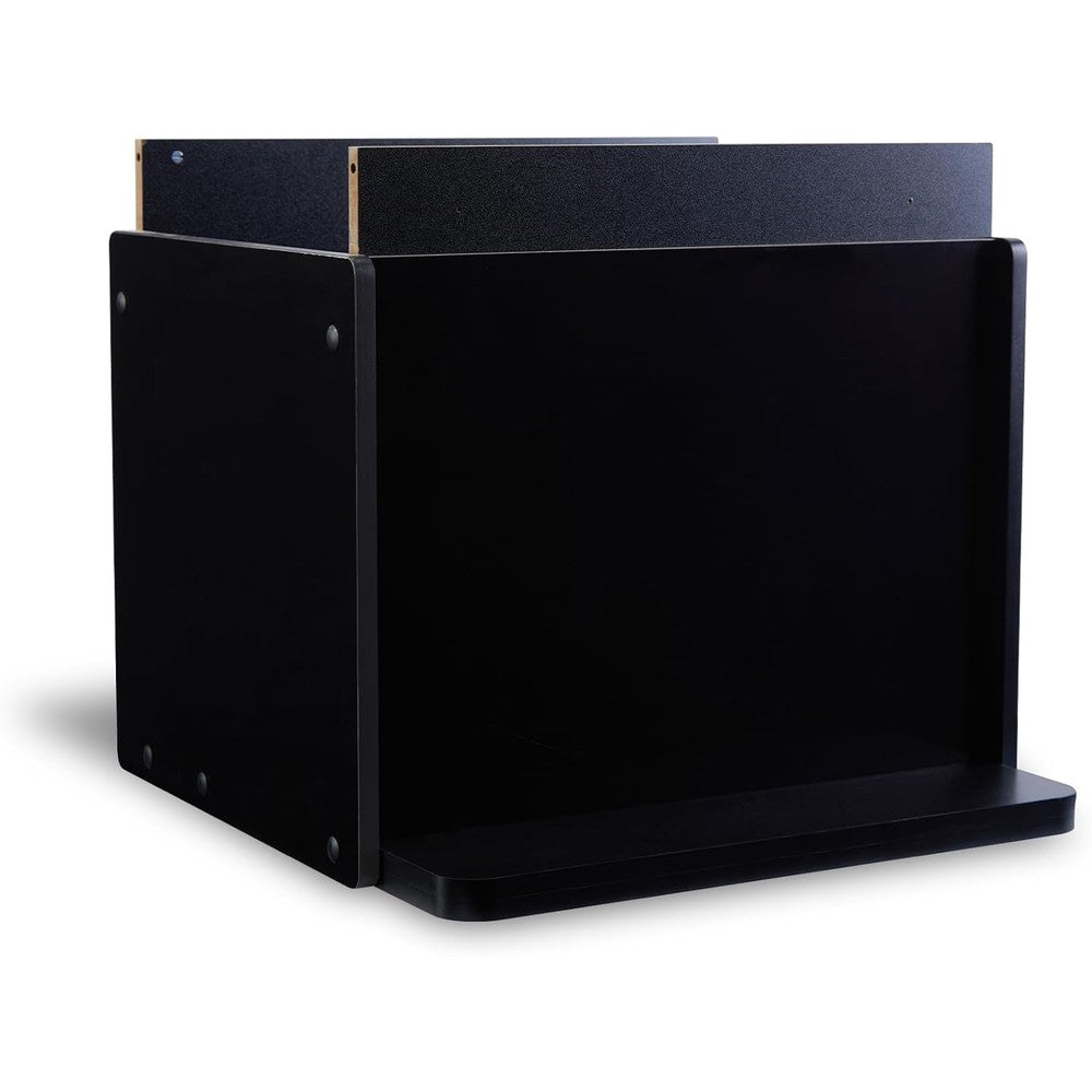 Arcade1Up Classic SE Riser front view showing black wooden finish