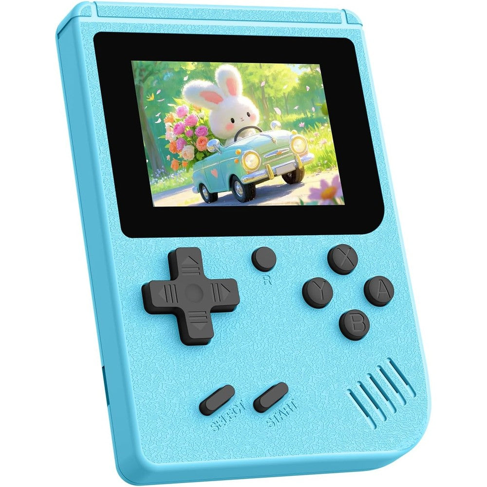 Wdyqje retro handheld gaming console front view in blue