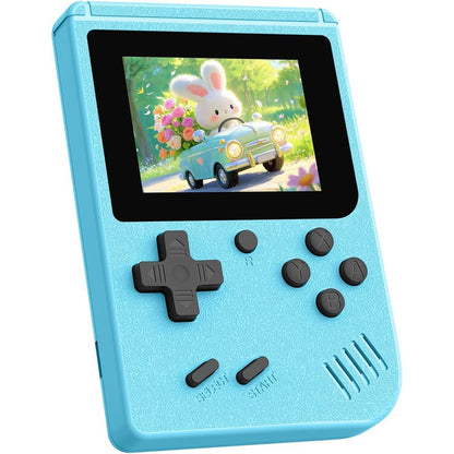 Wdyqje retro handheld gaming console front view in blue
