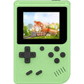 Xiskt retro handheld games console green front view portable gaming