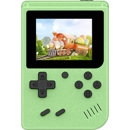 Xiskt retro handheld games console green front view portable gaming