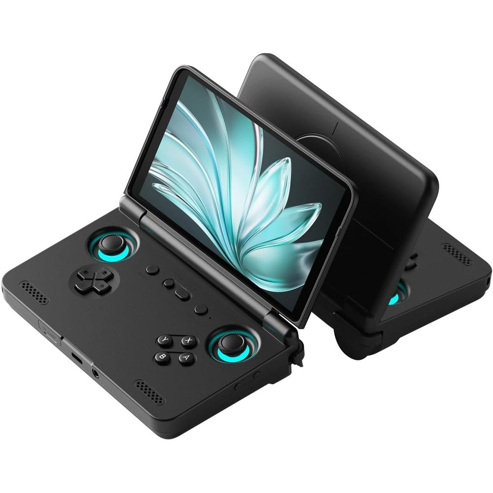 Retroid Pocket Flip 2 retro game console front view in black