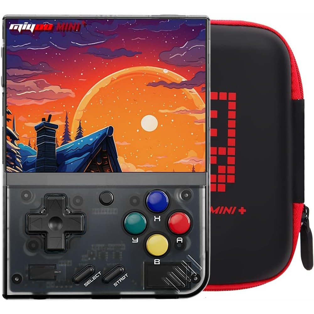 Miyoo Mini Plus retro handheld game console front view
