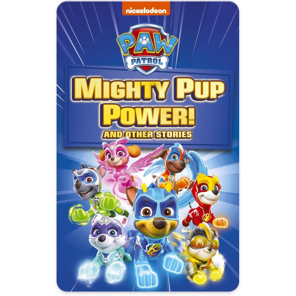 Yoto PAW Patrol Mighty Pup Power audio card front view showing character artwork