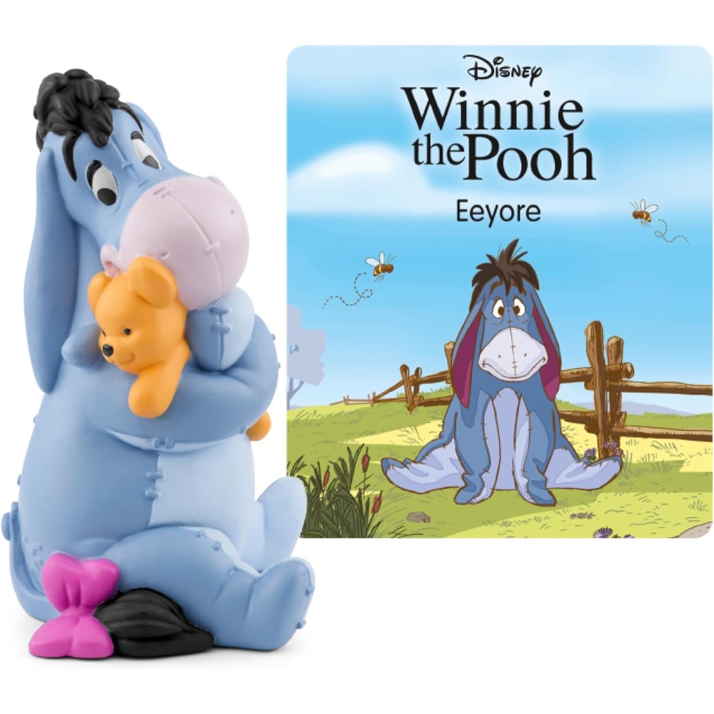 Tonies Disney Eeyore audio toy figurine front view holding small bear character