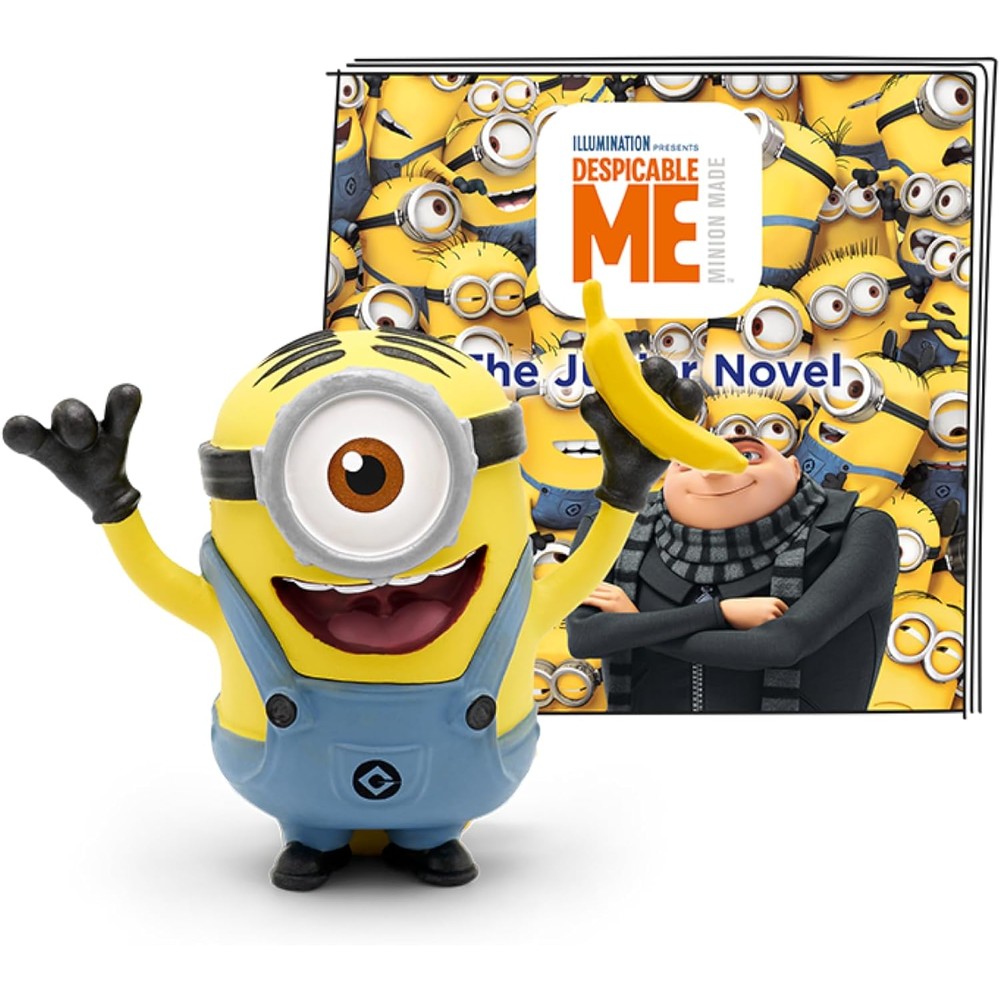 Tonies Minions Audio Toy Figurine front view showing the yellow character holding a banana.