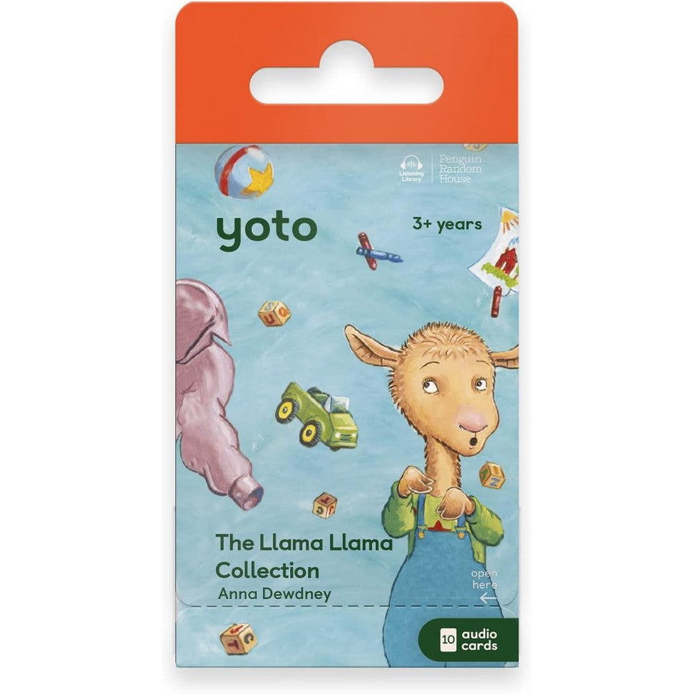 Yoto The Llama Llama Collection kids audiobook cards front view pack showing individual story card art.
