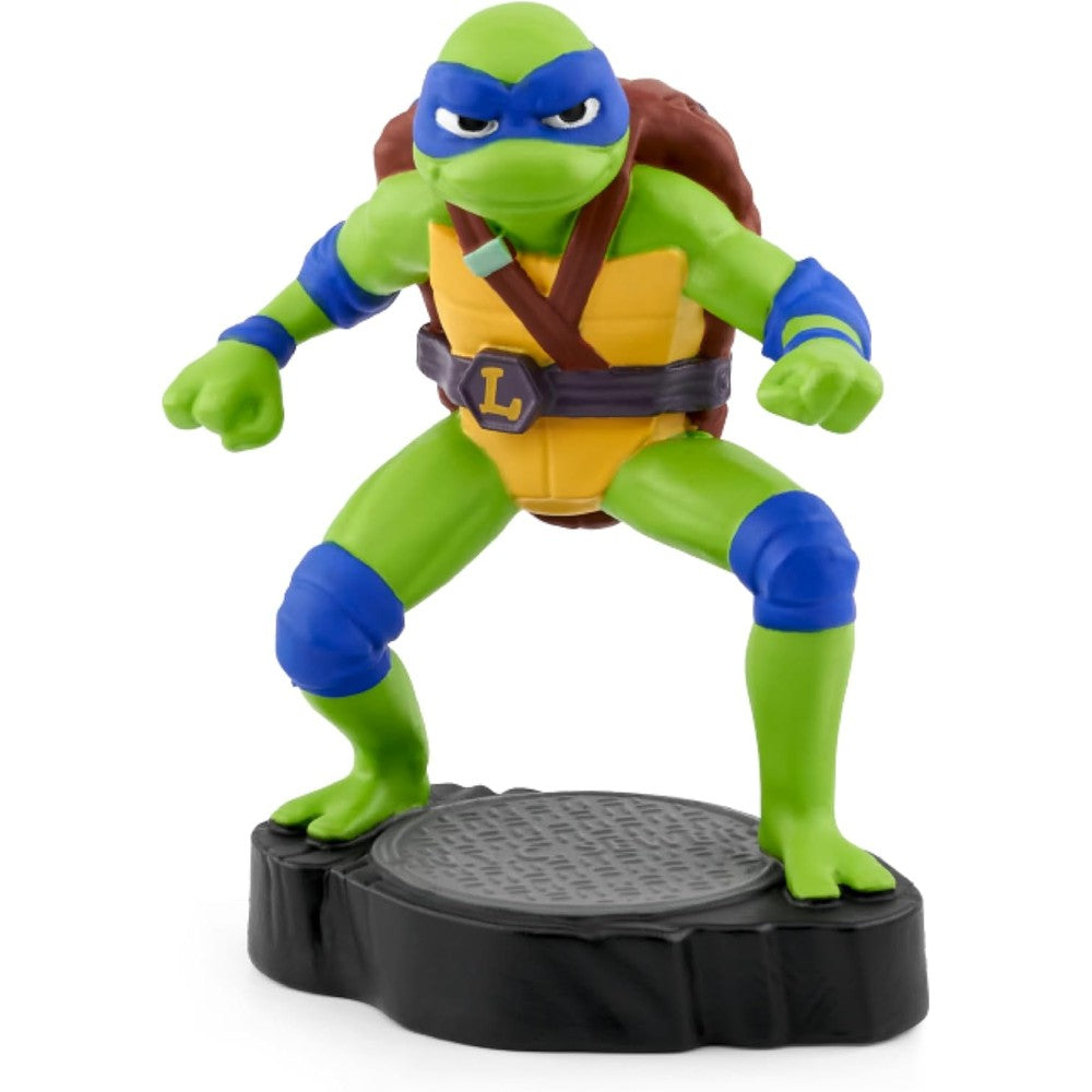 Tonies Leonardo Teenage Mutant Ninja Turtles audio toy figurine front view for screen free listening.