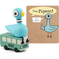 Tonies Mo Willems' The Pigeon Series Audio Toy Figurine front view showing blue pigeon on green bus
