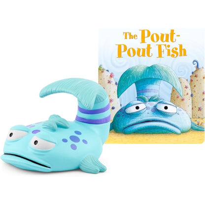 Tonies Pout Pout Fish audio toy figurine front view showing blue fish character