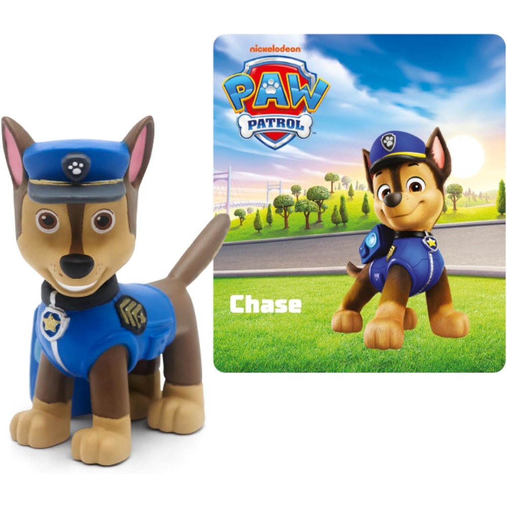 Tonies Paw Patrol Chase audio toy figurine front view showcasing hand painted police pup uniform details