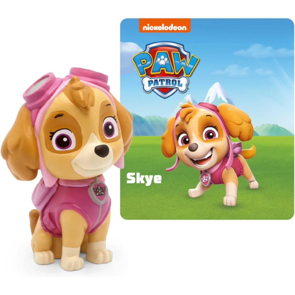 Tonies PAW Patrol Skye Audio Toy Figurine front view showcasing the detailed cockpit pilot uniform