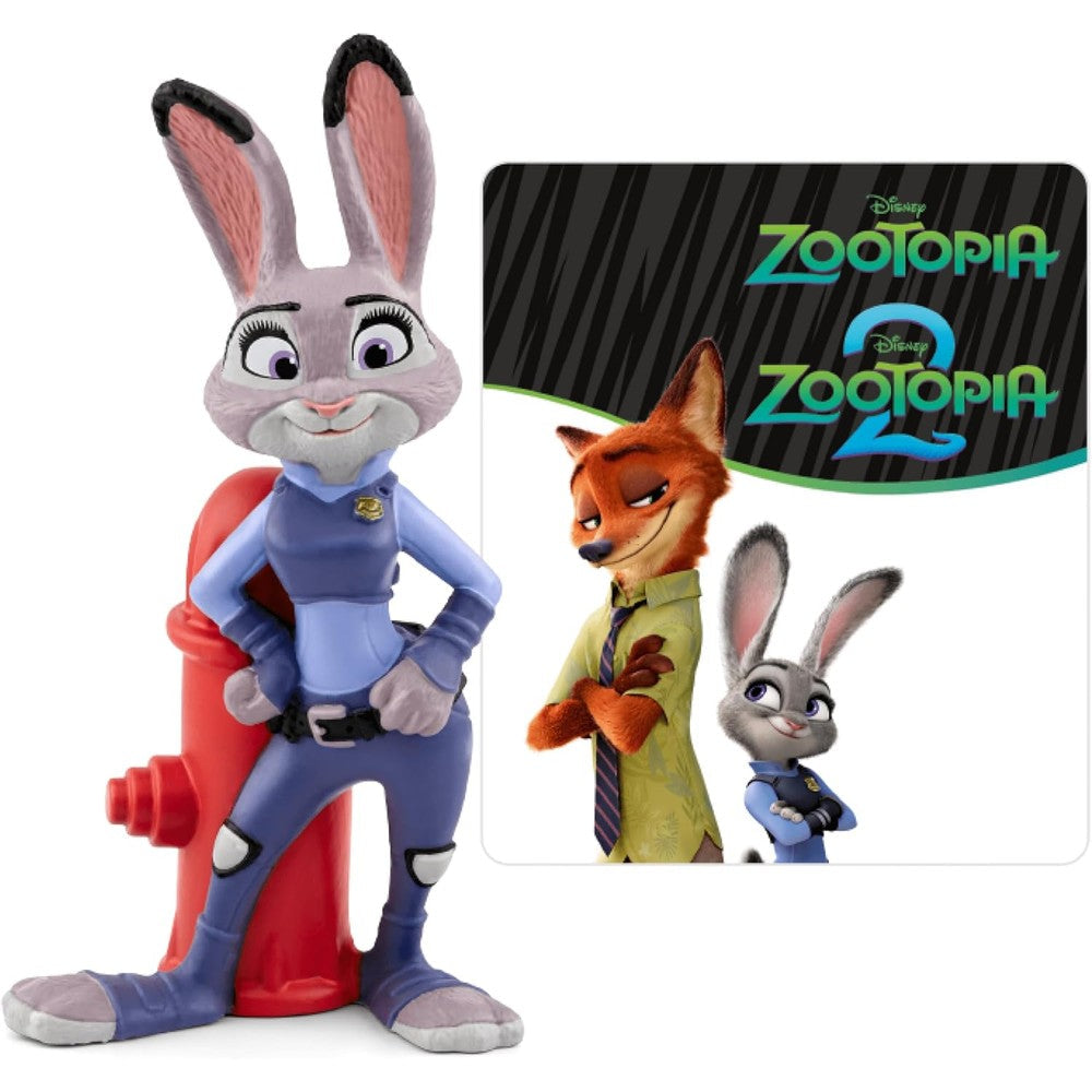 Tonies Judy Hopps audio toy figurine front view showing rabbit police uniform details